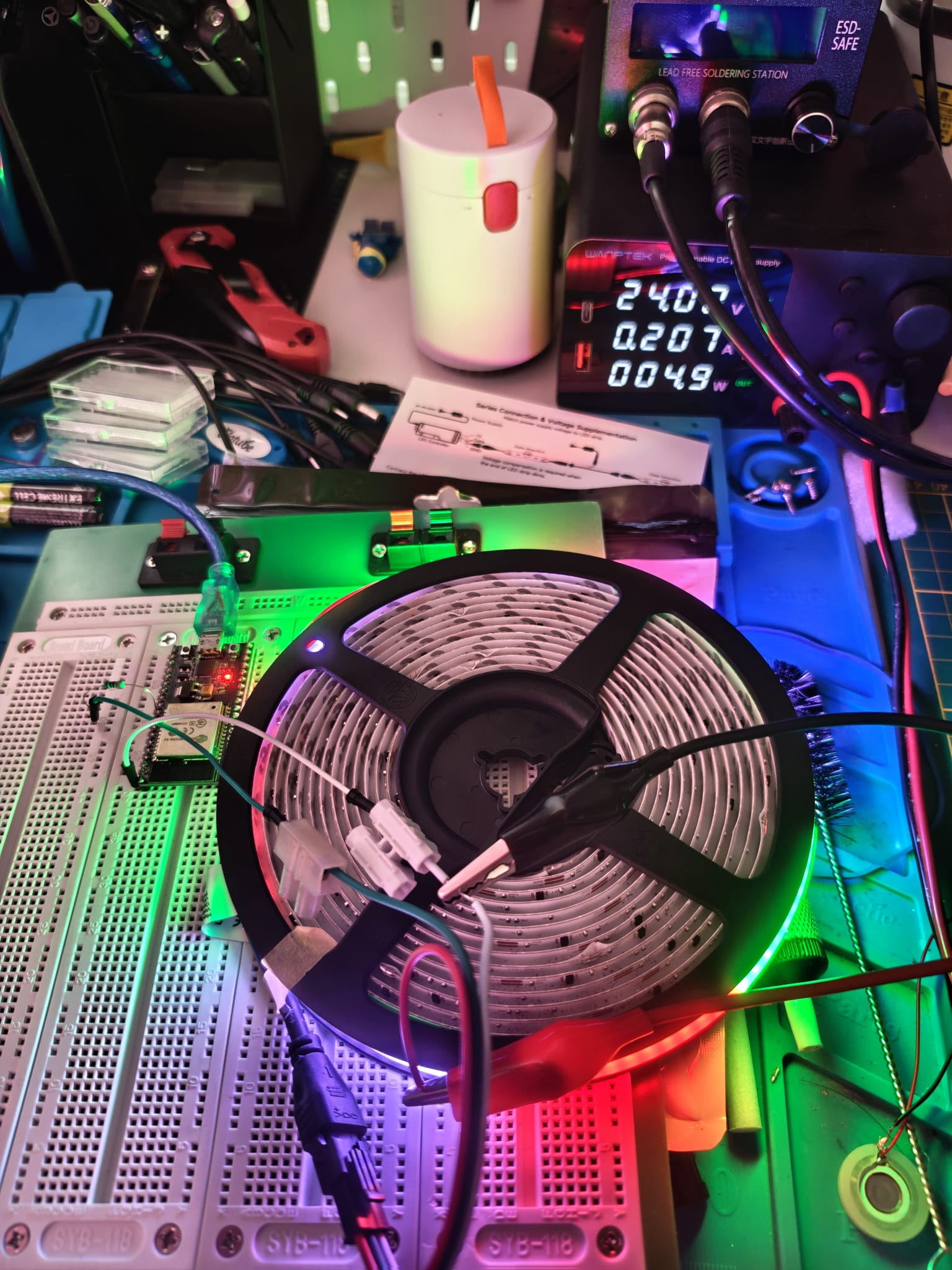 ESP32 + RGBWW FCOB LED Communication
