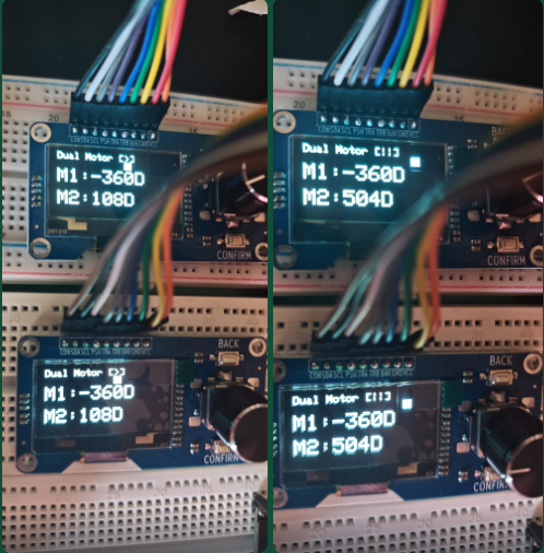 ESP32 + EC11 Encoder + OLED Angle Feedback