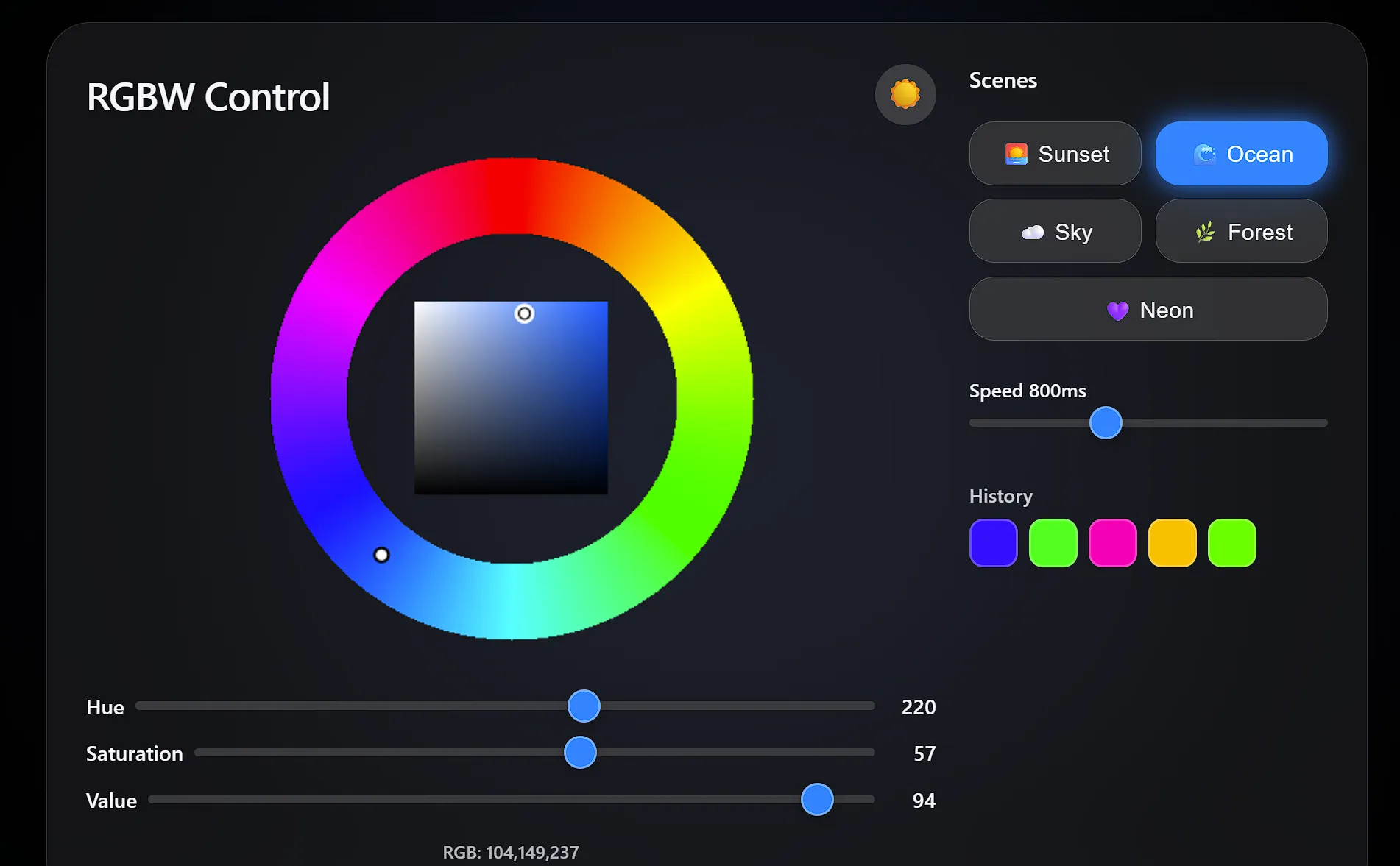 LED Strip Lit